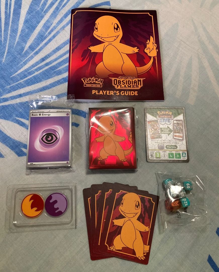 Pokemon TCG Obsidian Flames OBF EN Charmander Elite Trainer Box (ETB) All  Accessories & no Box, Hobbies & Toys, Toys & Games on Carousell