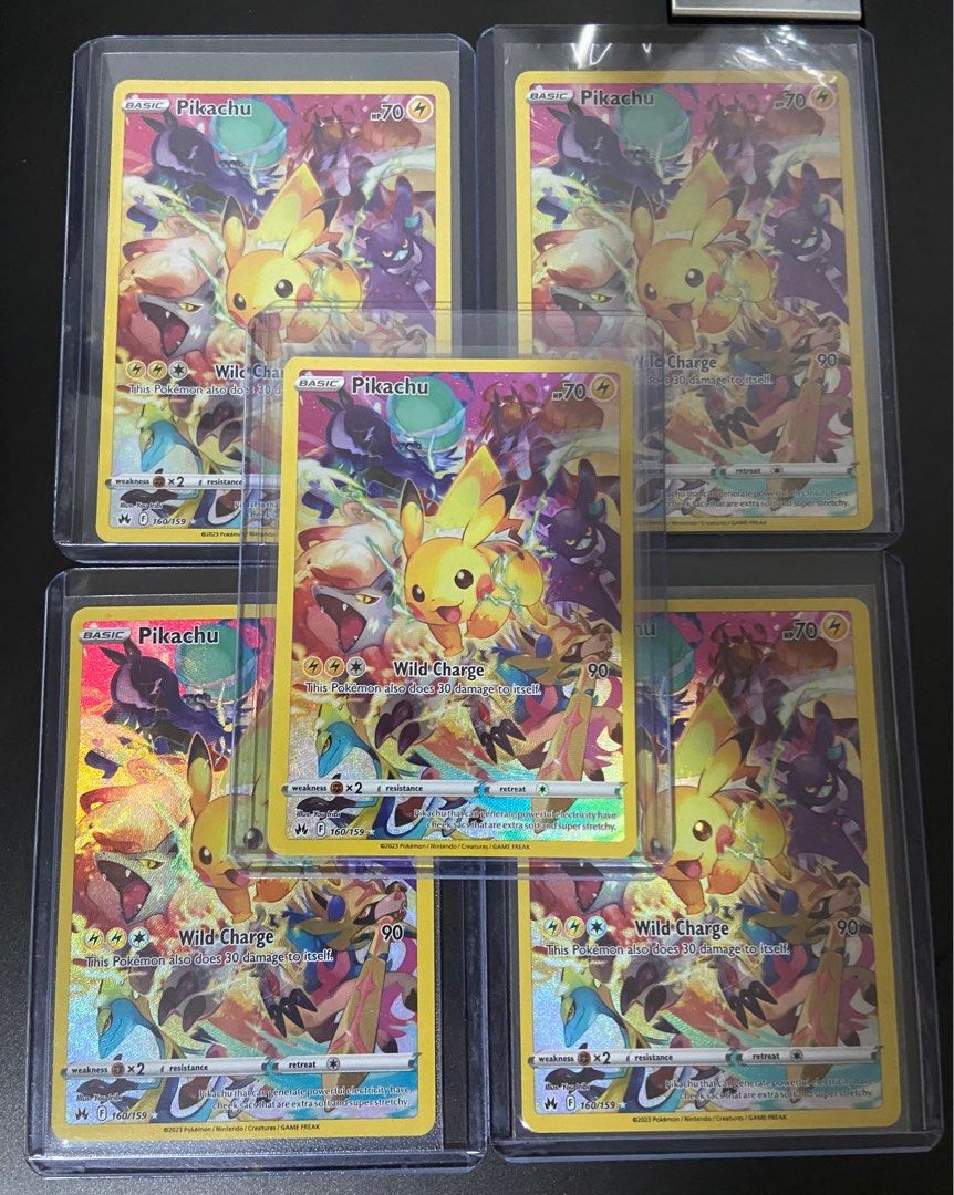 Pokemon - Pikachu 160/159 - Crown Zenith - Secret Rare Card