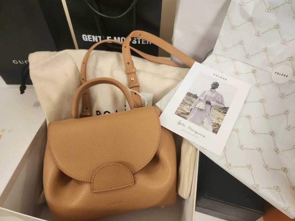 Polene Paris Numero Un Nano in Taupe, Luxury, Bags & Wallets on Carousell