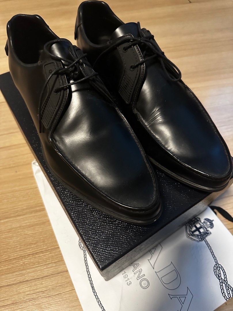 Prada leather lace up shoes UK 10 US 11 Men s Fashion Footwear