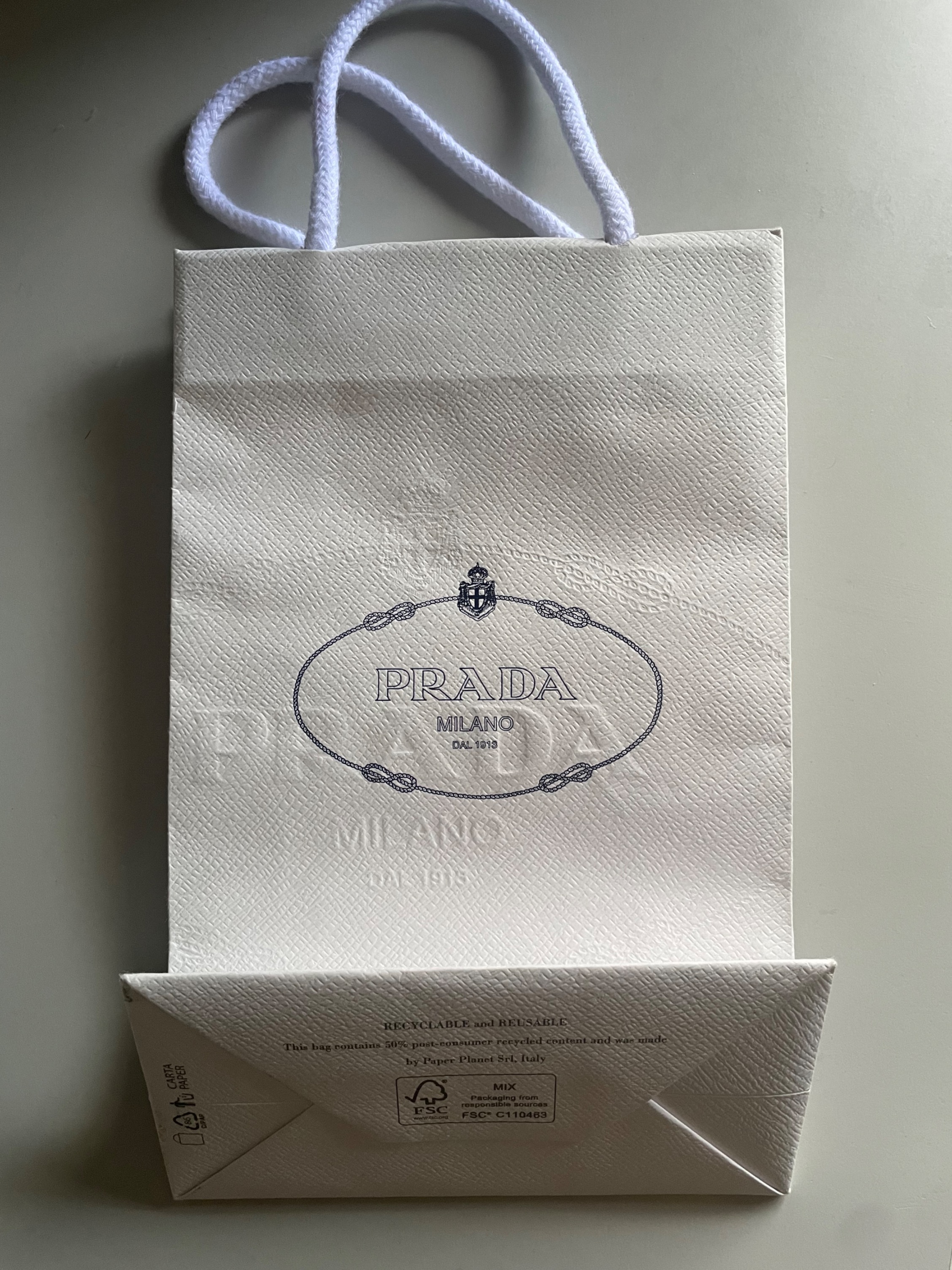 Prada hot sale shopping bag