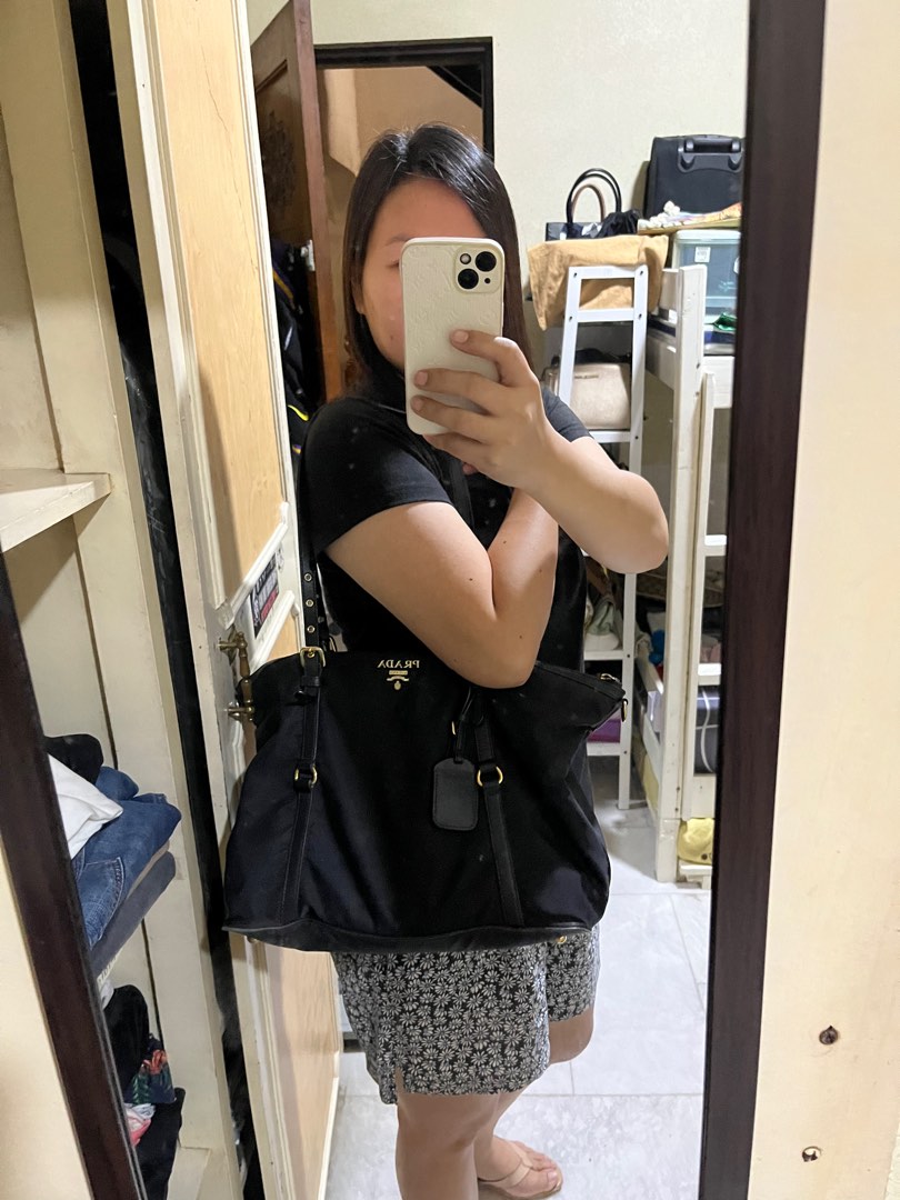 Authentic Prada Nylon Tote Bag, Luxury, Bags & Wallets on Carousell