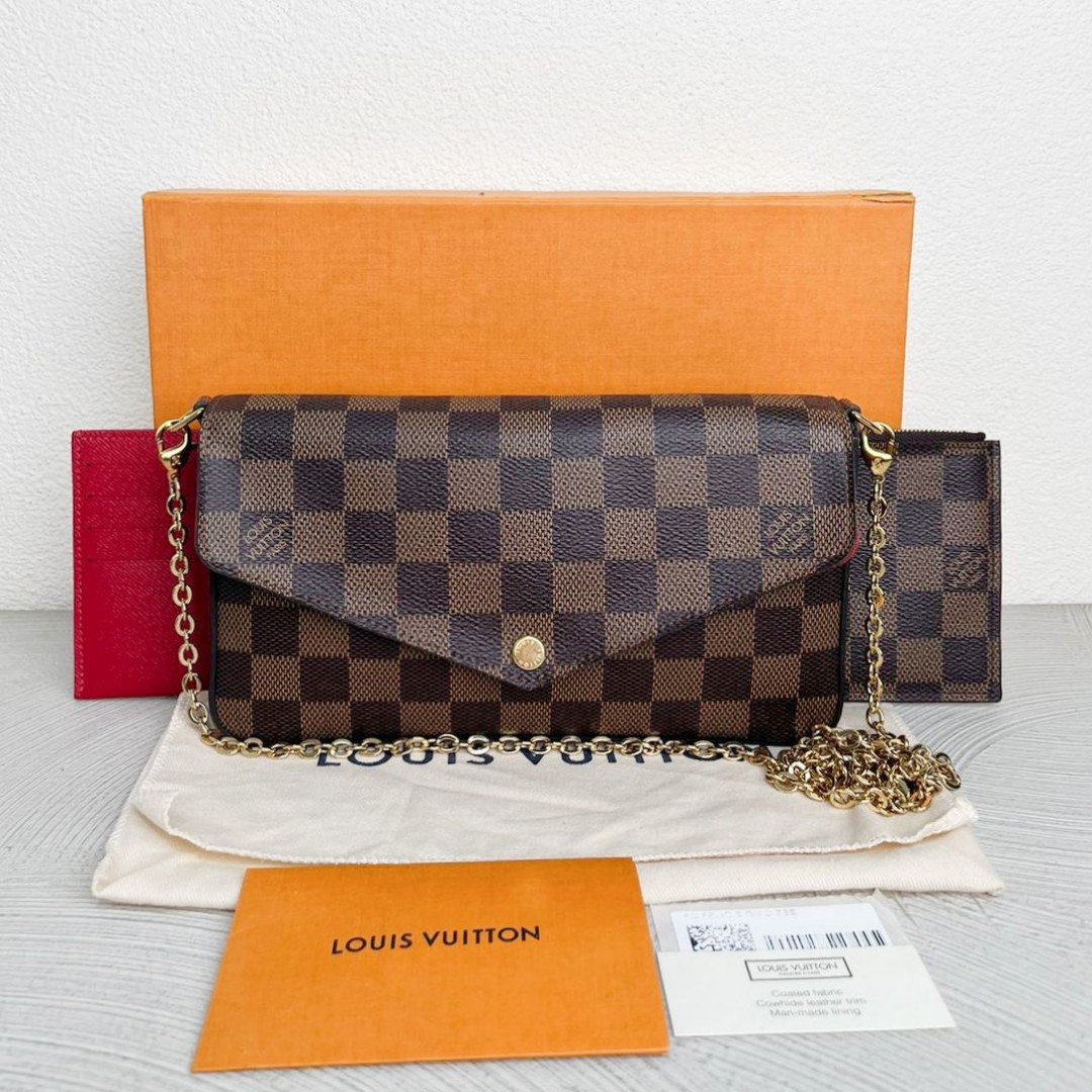 Lv twist wallet epi leather 19cm, Barang Mewah, Tas & Dompet di Carousell