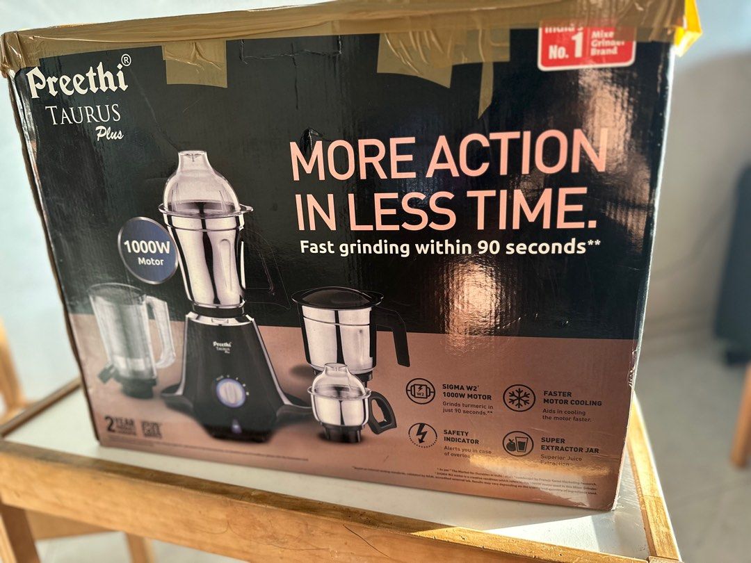 Preethi TAURUS Plus 1000W mixer Grinder for sale