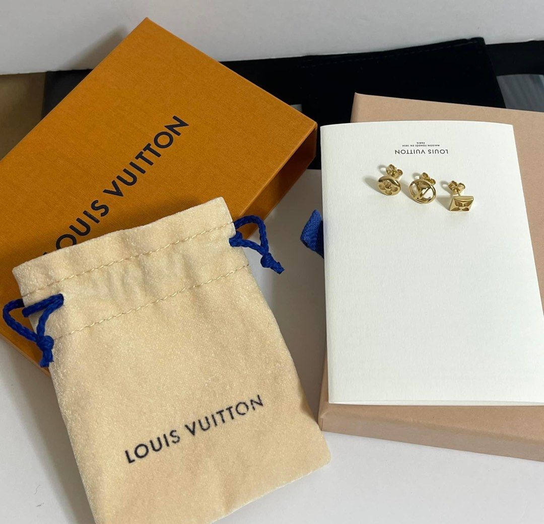 Louis Vuitton 'V' earrings – The Preloved Bag Boutique