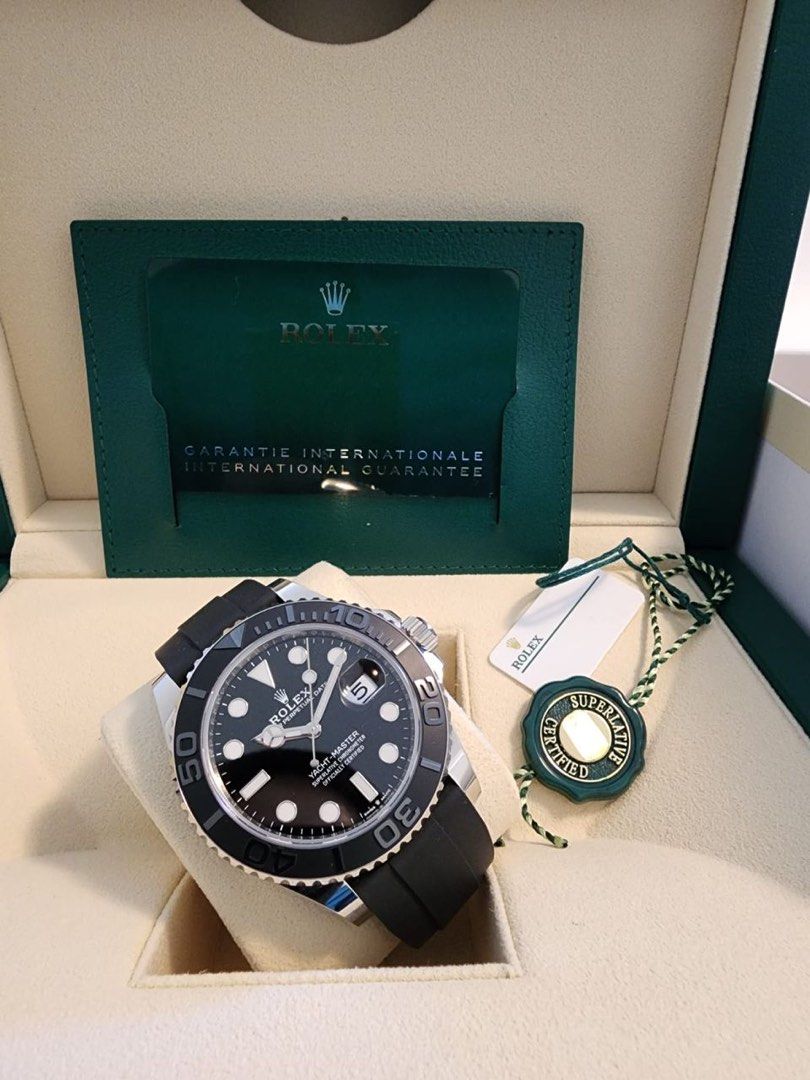 Preloved Rolex Yacht Master 42 with 18ct White Gold with