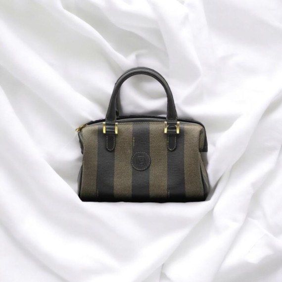 Fendi Pequin Mini Boston Bag, Luxury, Bags & Wallets on Carousell