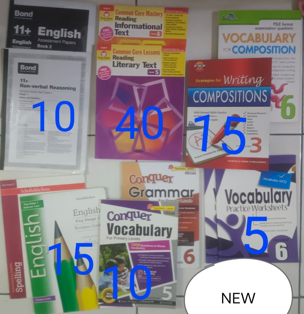 Primary school books NEW & USED Year 1,2,3,4,5,6, ks1 - ks2, Hobbies ...