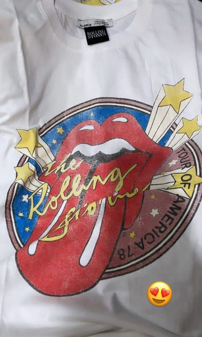 Rolling stones t shirt pull and bear hotsell