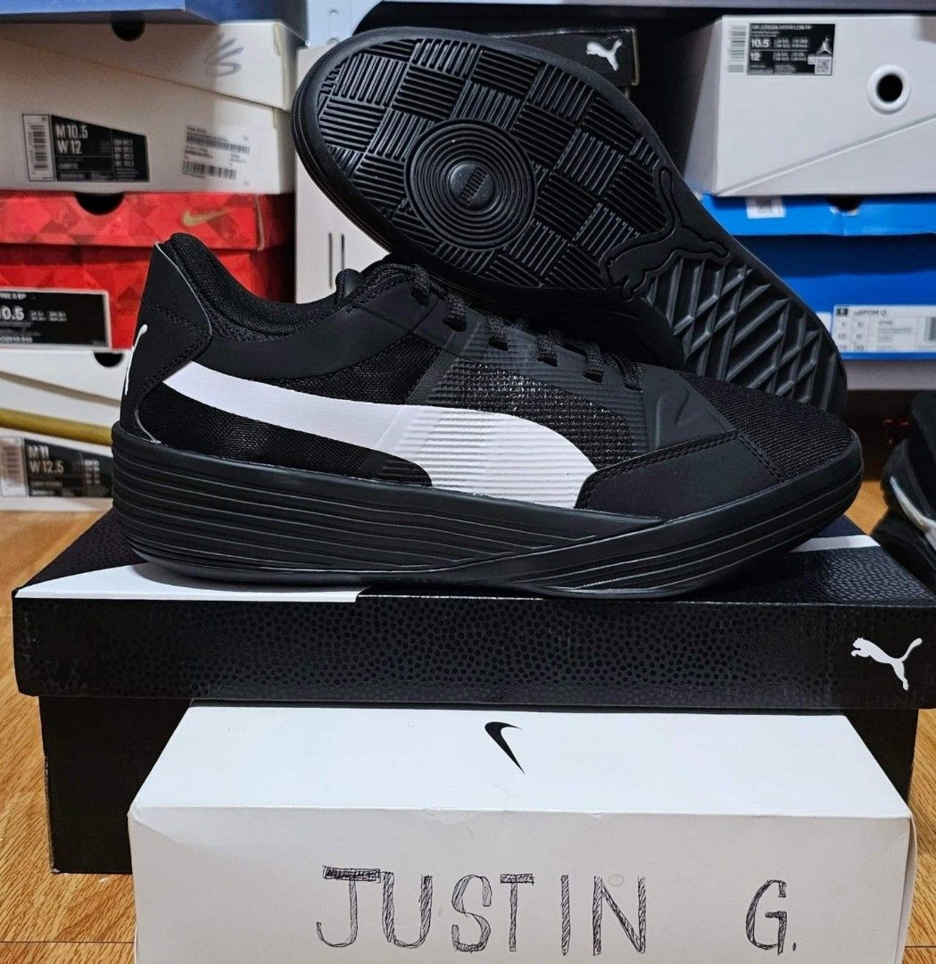 Puma clyde top all black