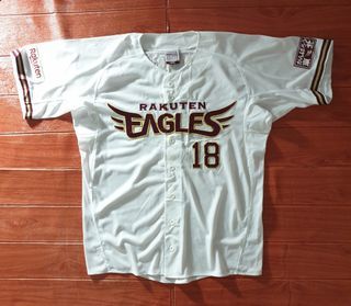 Majestic NPB Japan Baseball Tohoku Rakuten Eagles Fan Jersey Black