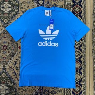 [READY STOCK] Adidas Originals Trefoil Logo Blue Tee (Size M, P21 L29.5)