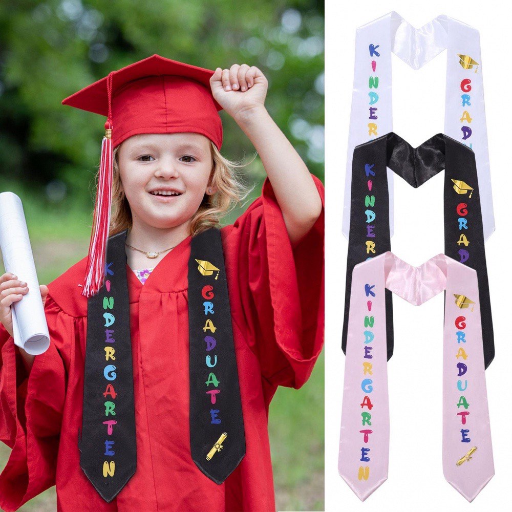 Ready Stock Preschool Graduation Stole Gown Graduate Printed Kindergarten Preschool for Boys And Girls Any 2 for 10 Hobbies Toys Stationery Craft Occasions Party Supplies on Carousell