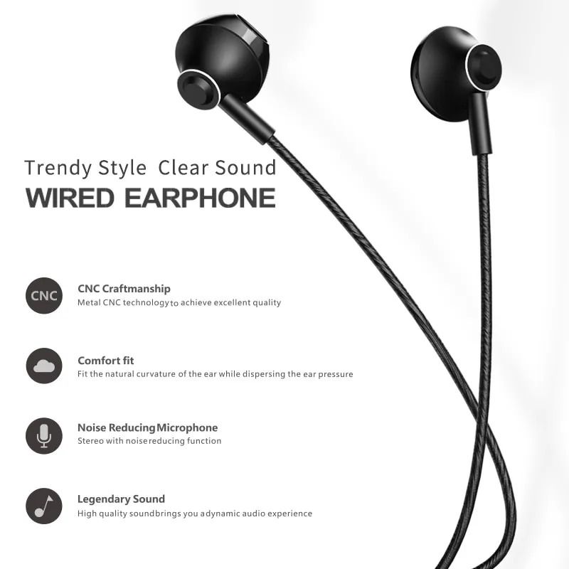 REMAX RM-711A TYPE-C EARPHONE FOR MUSIC & CALL, Type C Earphone Type C ...