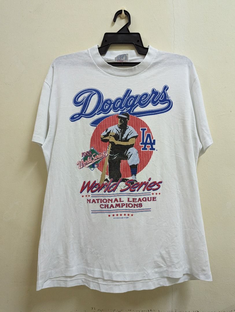 Vintage MLB Los Angeles Dodgers Tee Shirt 1988 Size Large Made in USA