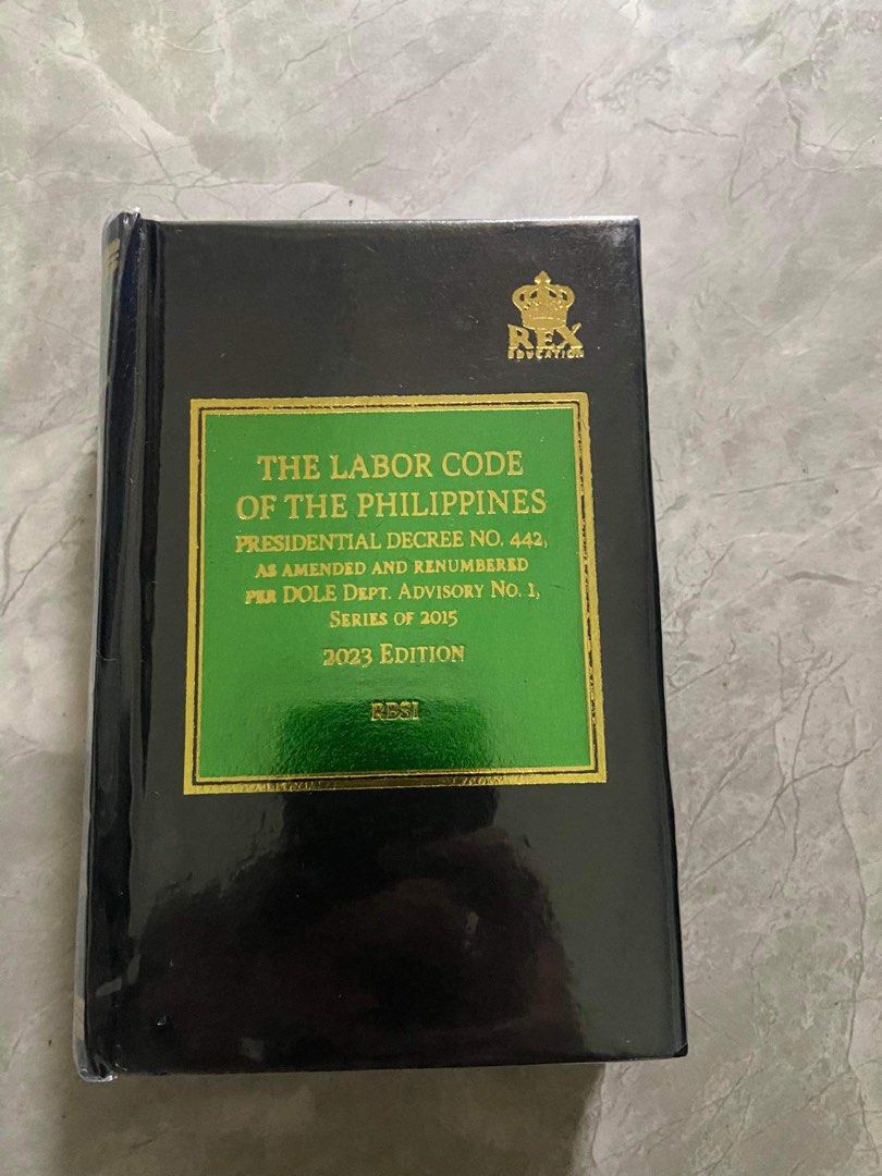 Rex book The labor code of the philippines 2023 edition, Hobbies