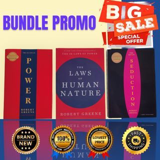 Robert Greene’s Books - The Laws of Human Nature, The 48 Laws of Power & The Art of Seduction
