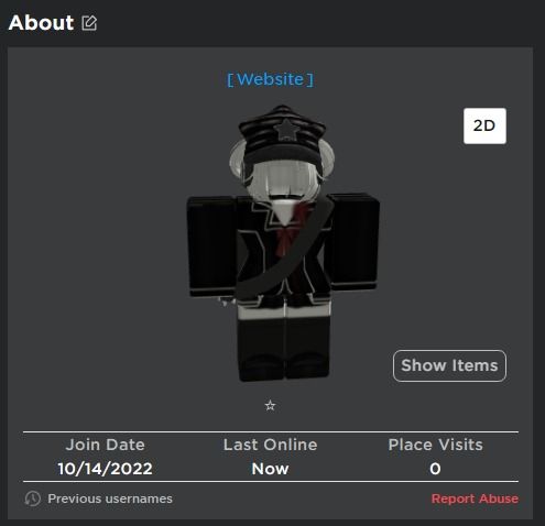 Roblox emo acc, Video Gaming, Gaming Accessories, In-Game Products