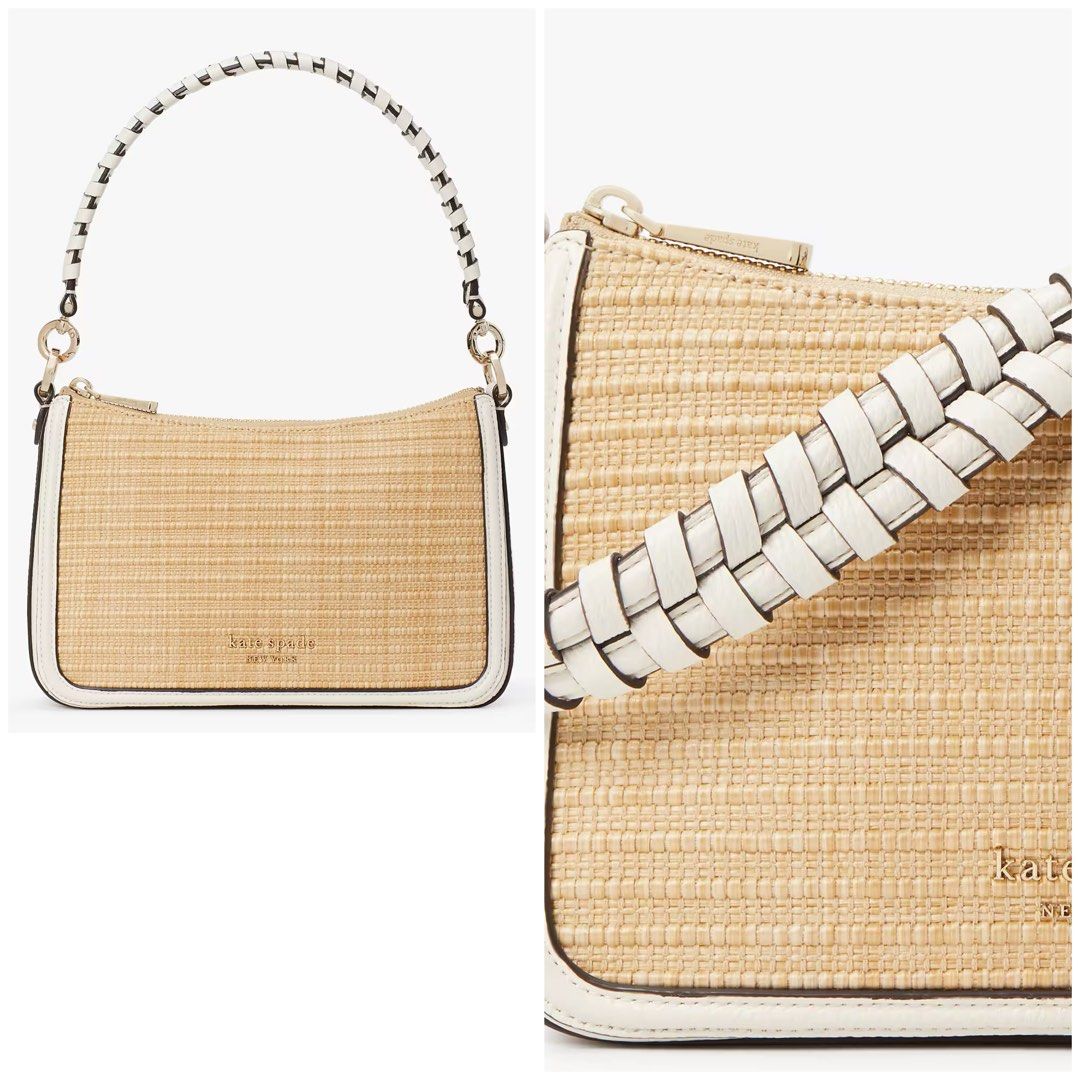 SALE END 4 SEPT Kate Spade Hudson Straw Medium Convertible