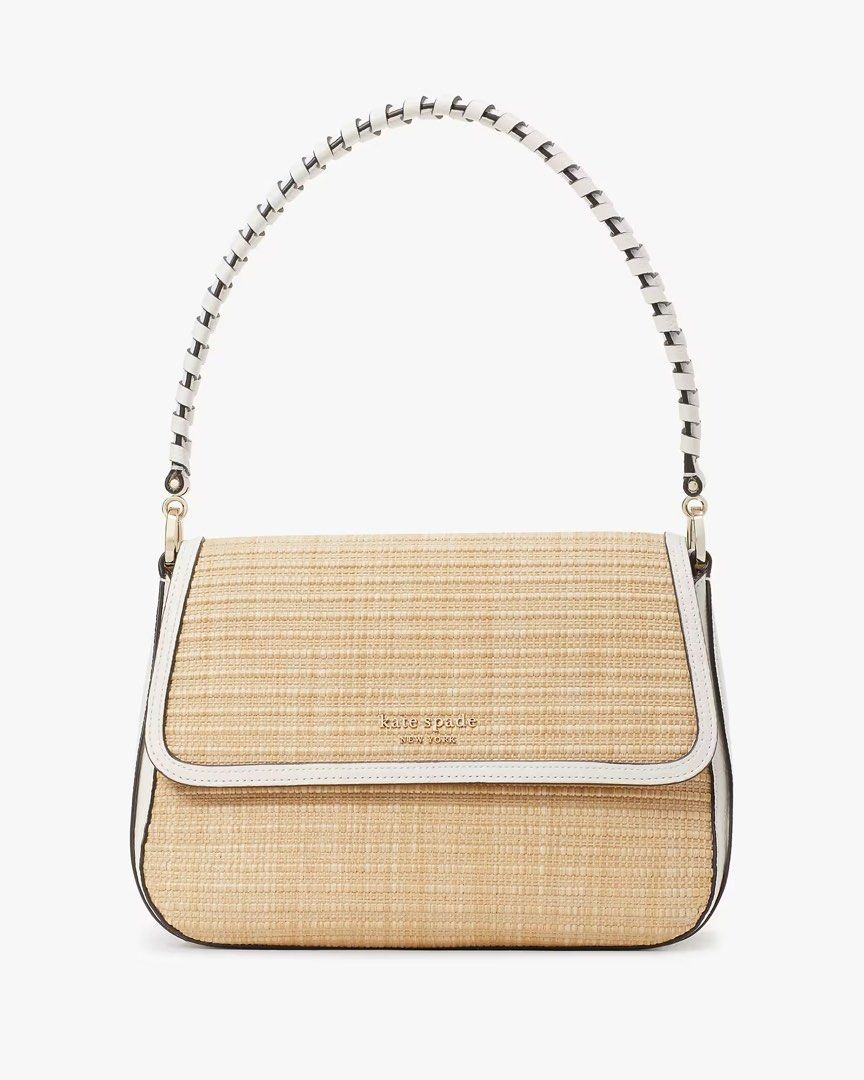 White straw crossbody bag 2025