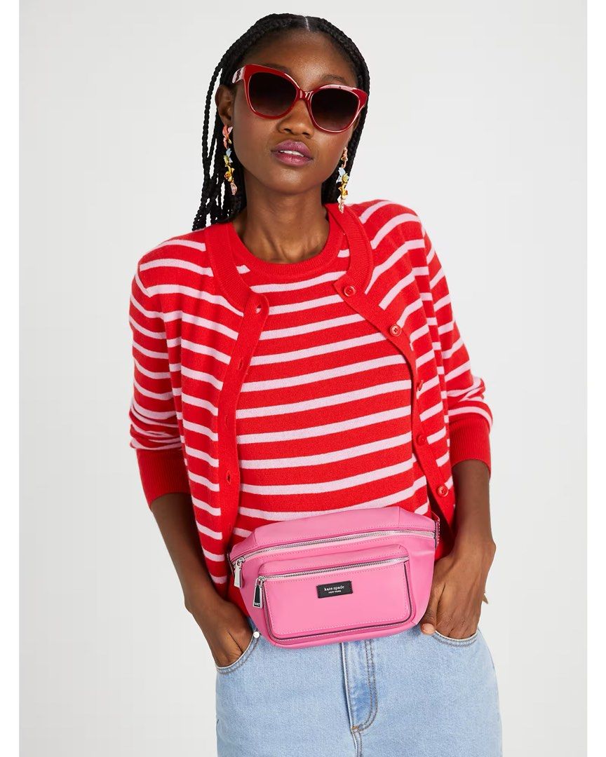 Red pink fanny top pack