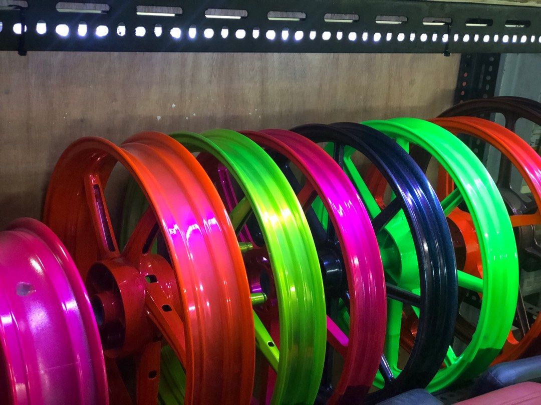 sandblast and powder coating rim services, Motorcycles, Motorcycle