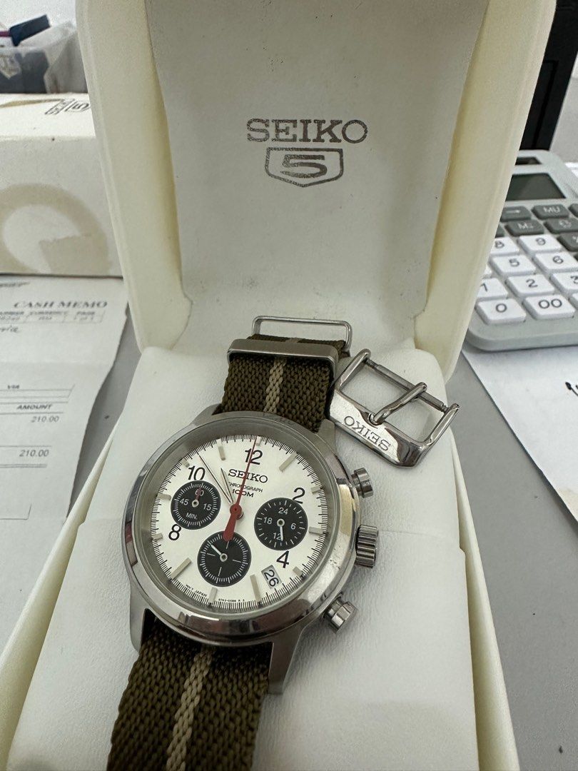 Seiko chronograph 100M SSB003 Men s Fashion Watches