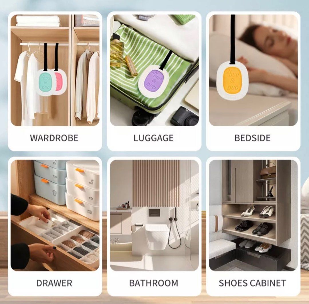 [SG stock DuoDuo] Wardrobe Freshener 116g Closet Air Freshener Shoe Freshener, Furniture