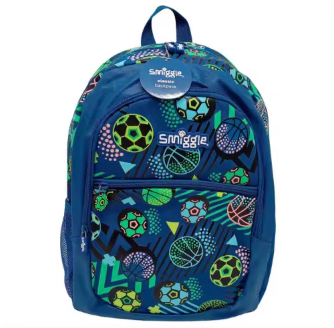 Smiggle Authentic Classic Backpack Drift for Boys Kids school Bag -Navy (Category: Backpacks) located in Marikina City. Submitted by unhoard_manila (Listing ID 1251128493, Image 1). Description: ur Drift Classic Backpack is the perfect staple backpack for school, sports, travel and more! It has 3 roomy zipped compartments to store a lunchbox, pencil case and tons more daily essentials, plus dual drink bottle sleeve, super comfy padded shoulder st