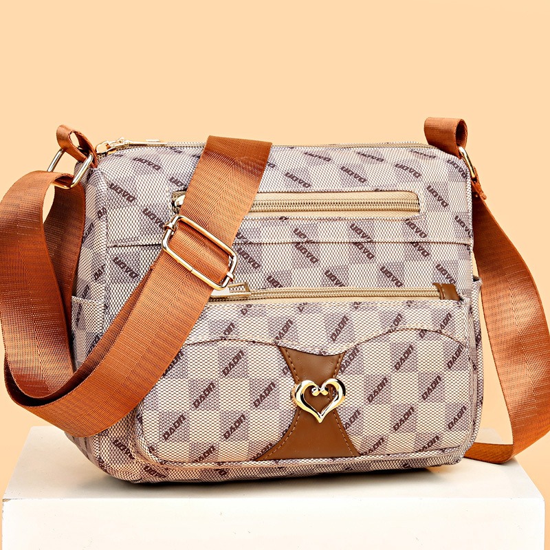 Solid Color Multi Zipper Bag Vintage Soft Leather Shoulder Bag Casual Crossbody Purse For Work Bags Luggage