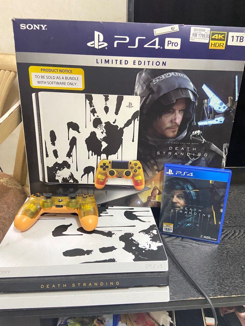 Sony PS4 Pro 1TB Limited Edition Death Stranding Video Gaming