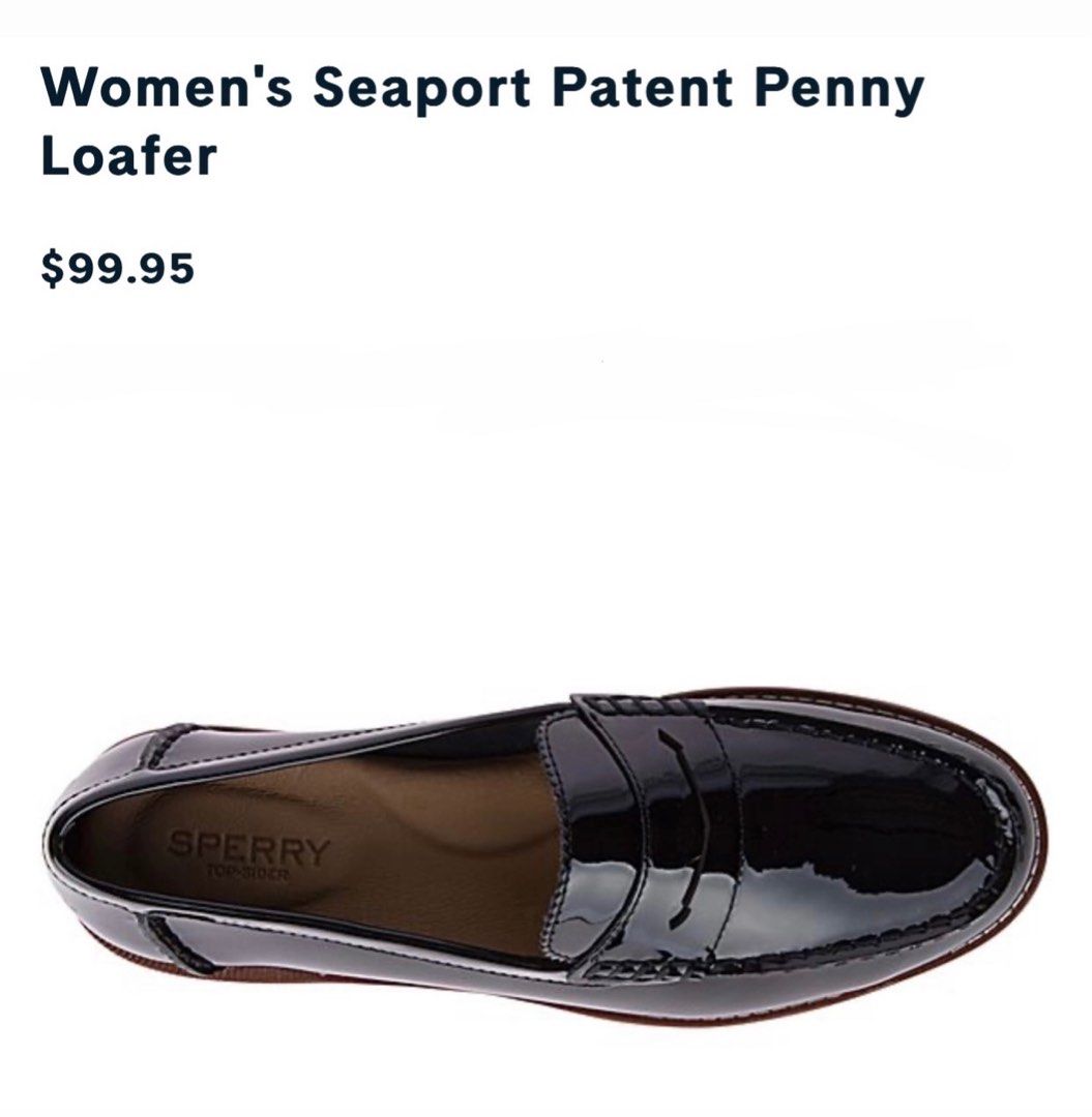 Sperry patent loafer deals