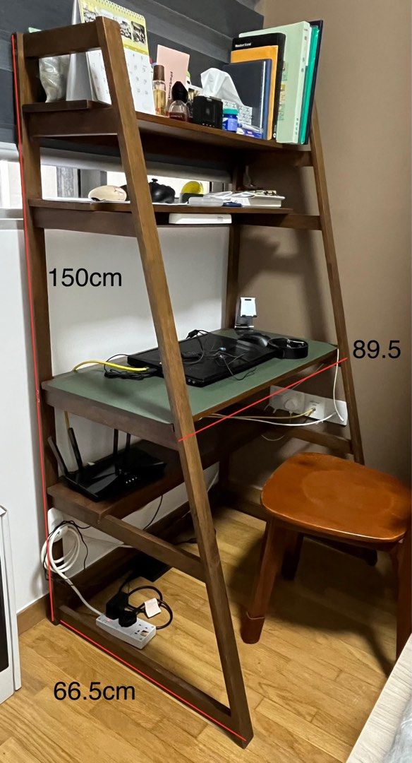 Mainstays contemporary 3 2025 shelf ladder desk
