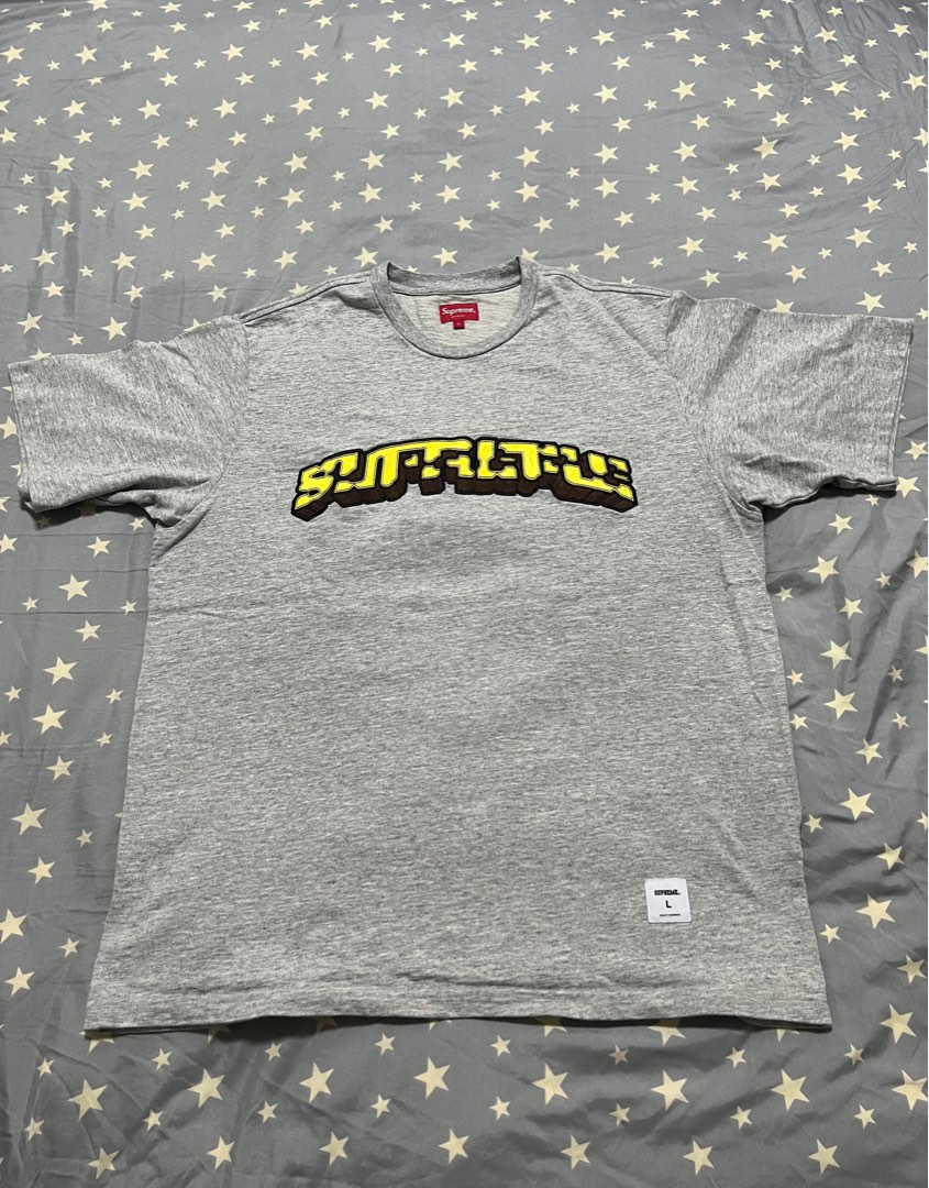 Supreme Block Arc S/S Top - Grey, Men'S Fashion, Tops & Sets, Tshirts &  Polo Shirts On Carousell