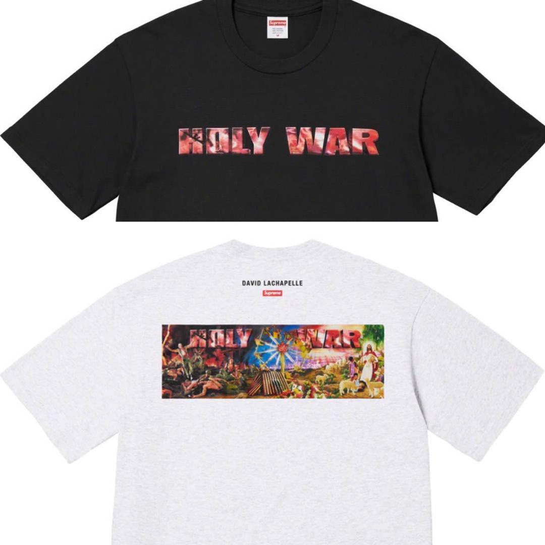 Supreme Holy War Tee t-shirt, Men's Fashion, Tops & Sets, Tshirts