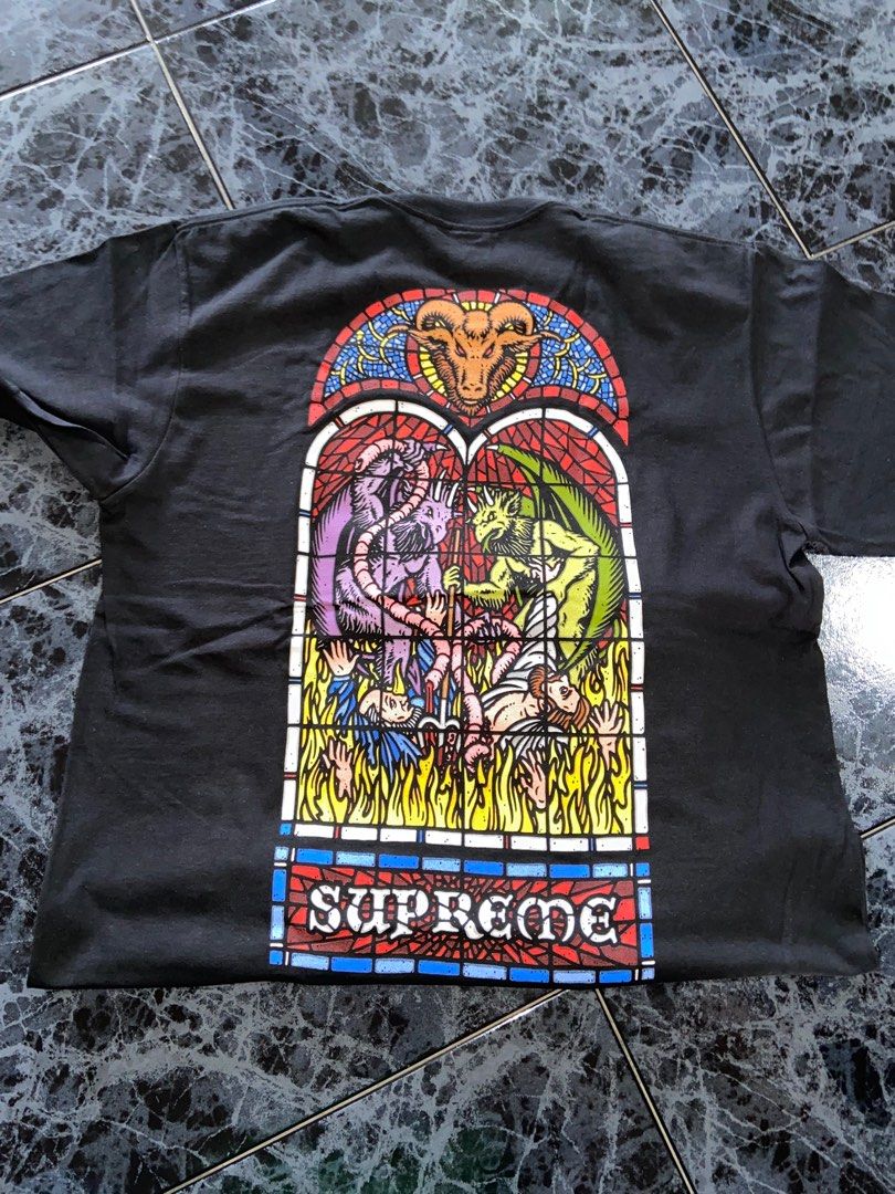Supreme worship tee black t-shirt Physical stock