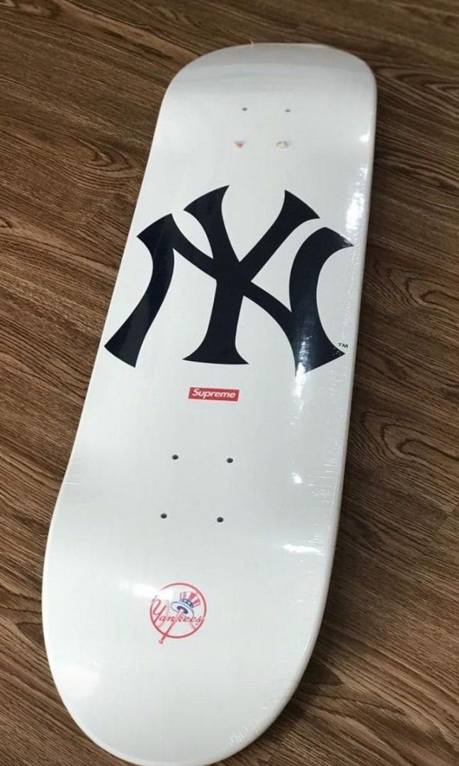 Supreme New York Yankees Skateboard Deck White