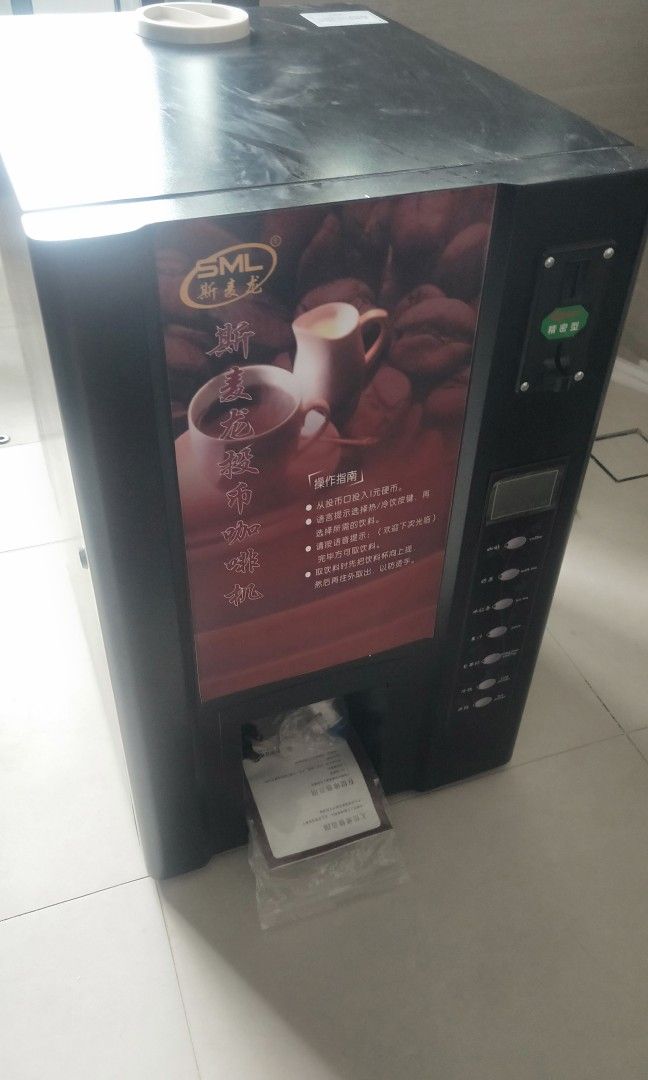 Table top coffee vending machine with coin slot TV Home