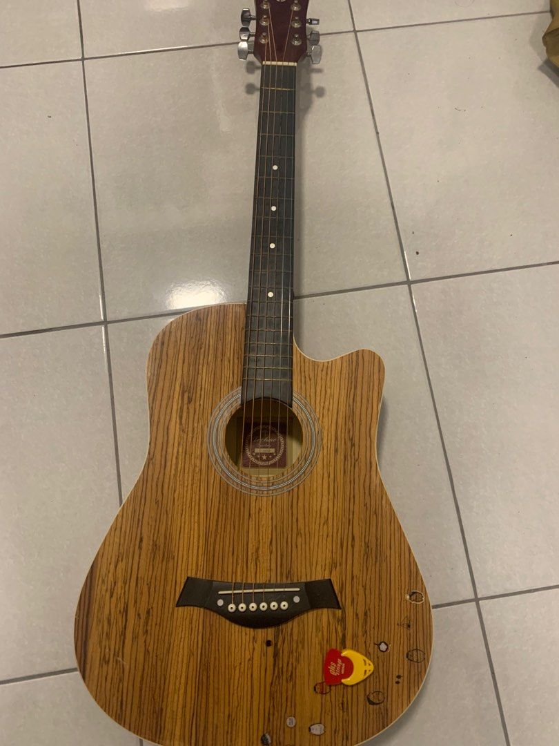 techno acoustic guitar, Hobbies & Toys, Music & Media, Musical ...