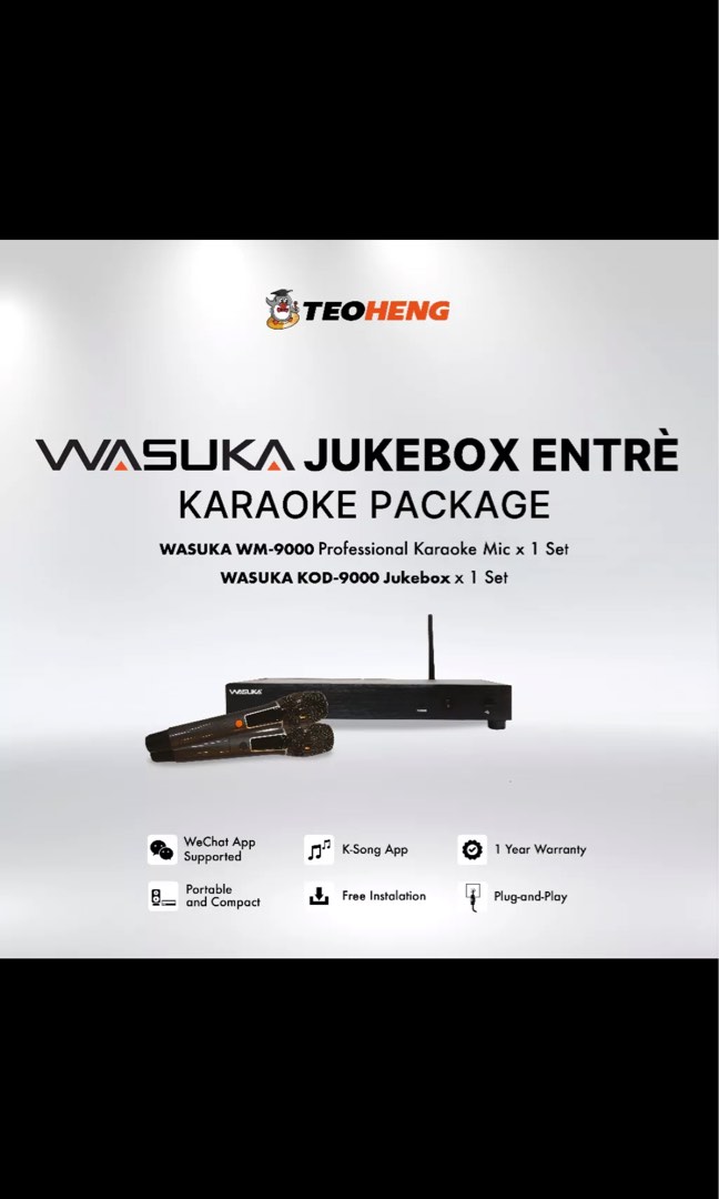 Teo Heng Wasuka Jukebox Karaoke Package, TV & Home Appliances, TV