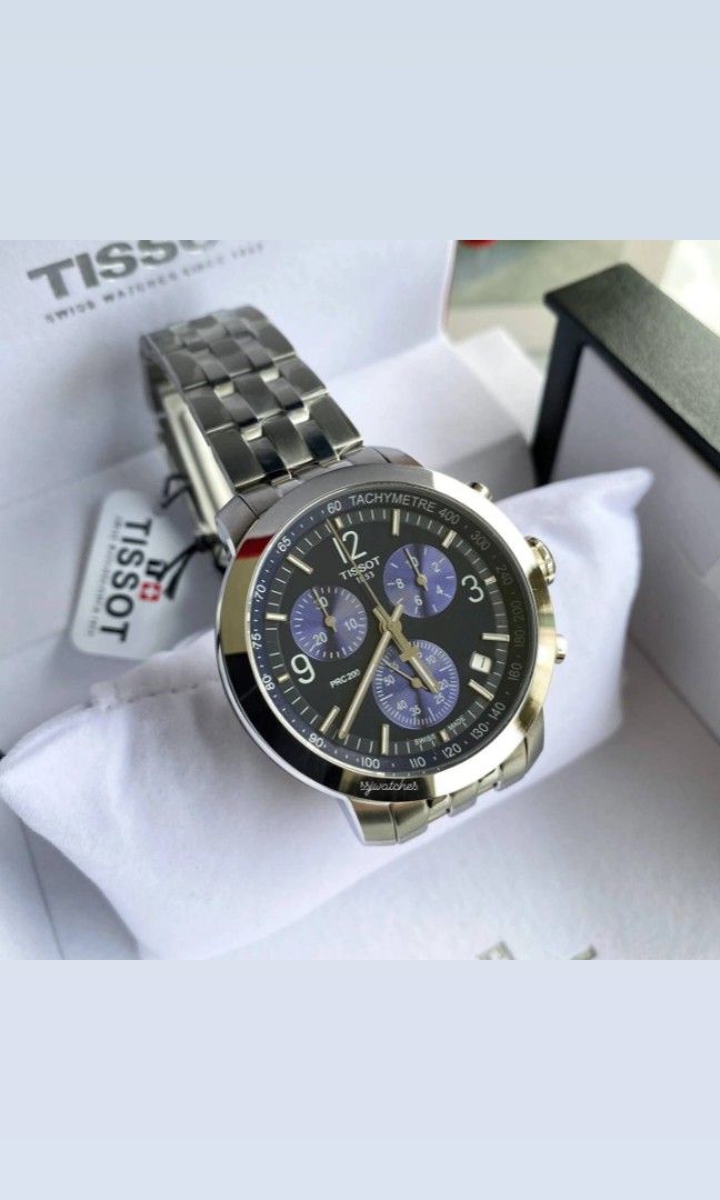 Tissot T Sport Tachymeter PRC 200 Blue Chronograph Quartz T114.417.11.047.00