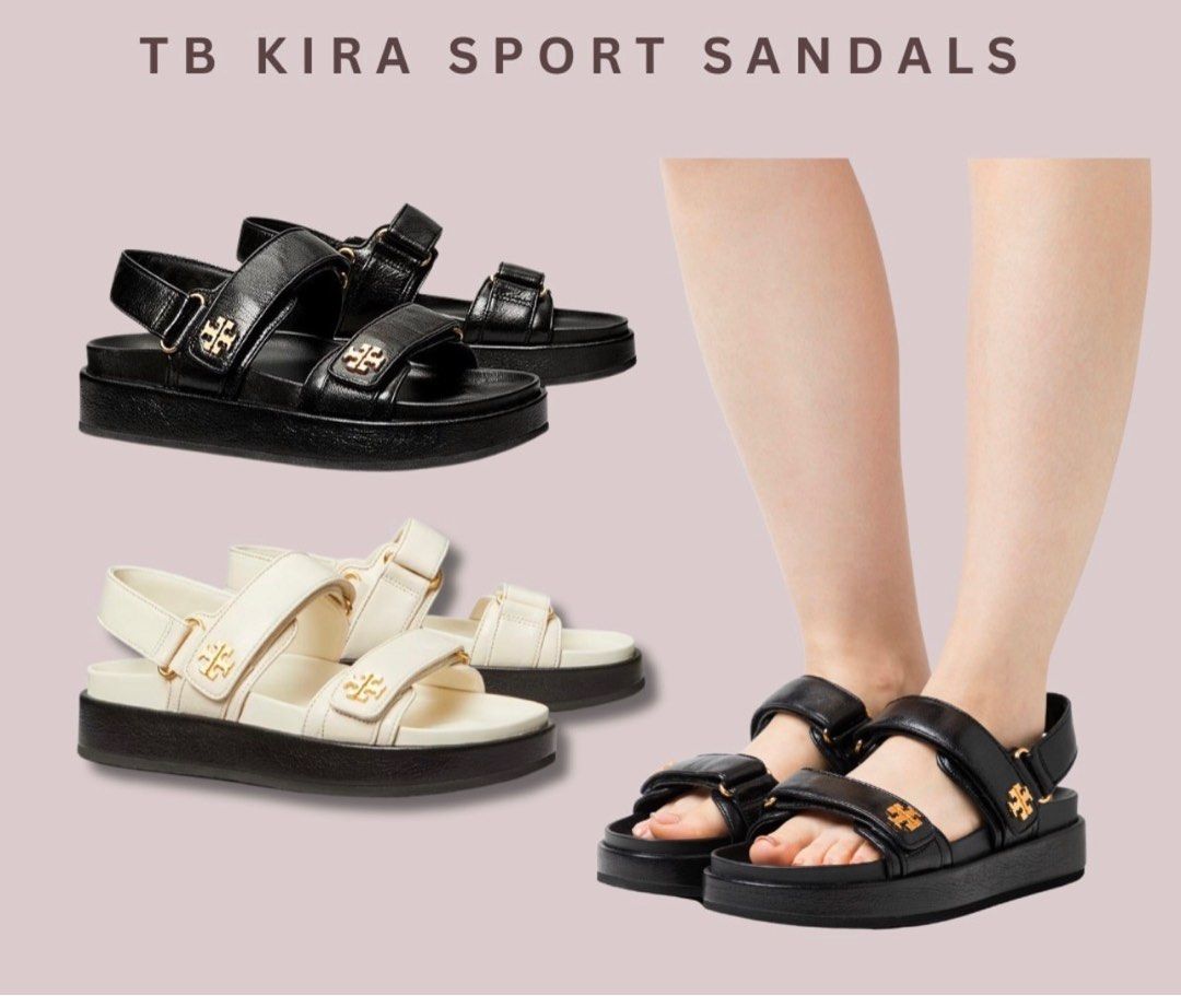 Tory Burch Kira Sport Leather Sandals