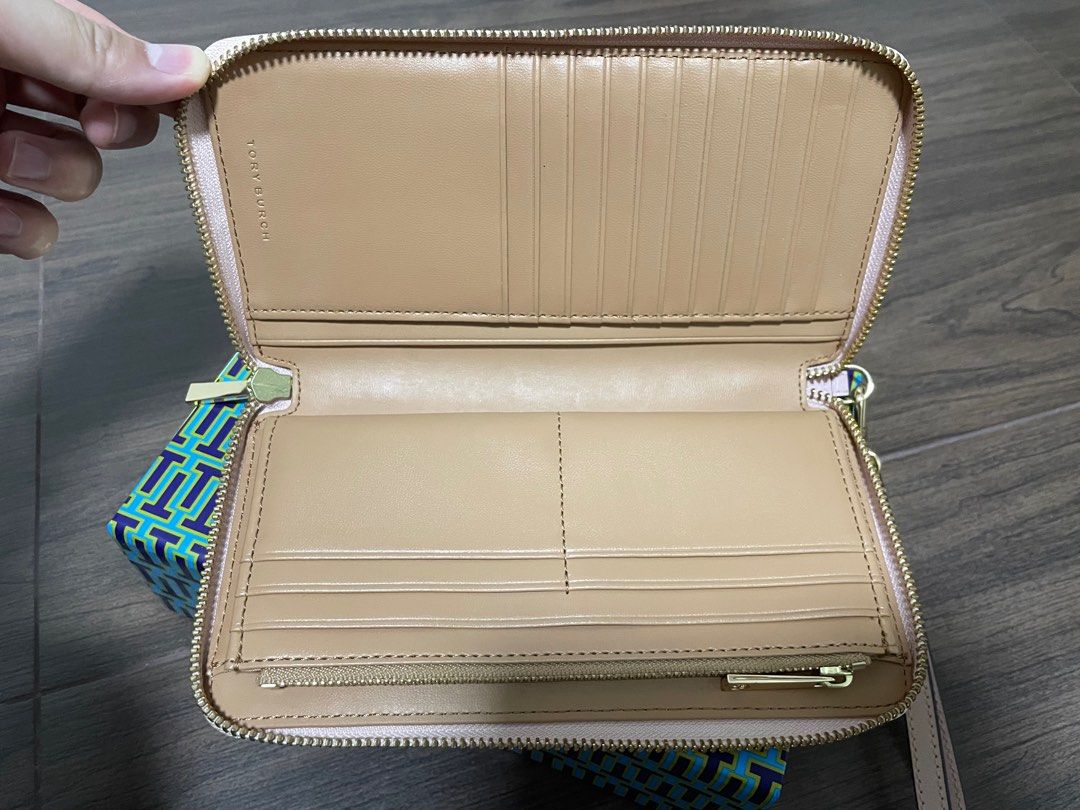 Tory burch parker zip wallet cheap