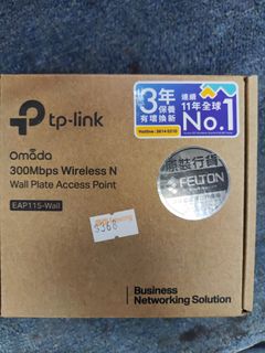 TP-Link EAP115-Wall 300Mbps Wireless N Wall-Mount Access Point with PoE 802.3af