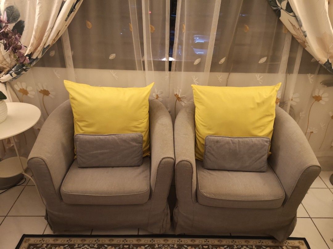 Tullsta Ikea Arm Chair + Free Klippan, Furniture & Home Living