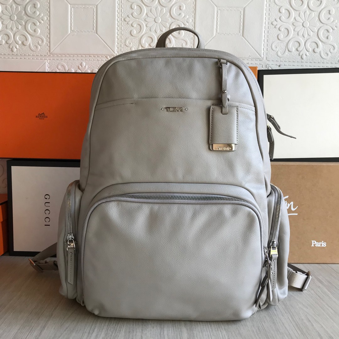 Tumi backpack women leather online
