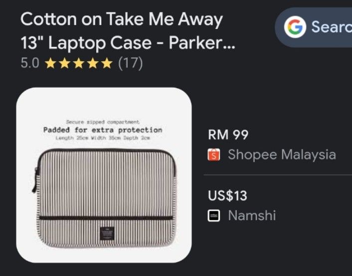 Typo laptop case 13 inch Computers Tech Parts Accessories