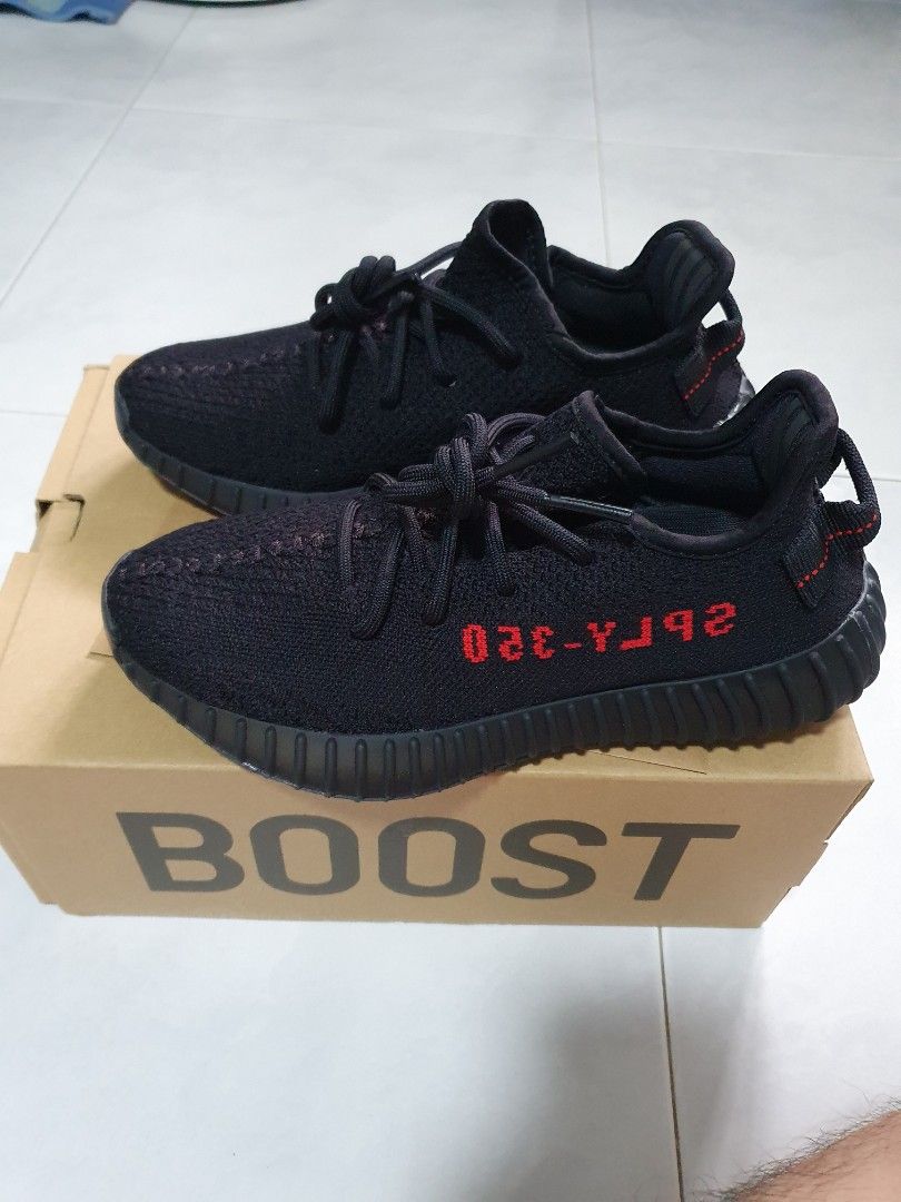 US 5] Yeezy Boost 350 V2 Bred, Women's Fashion, Footwear, Sneakers on  Carousell