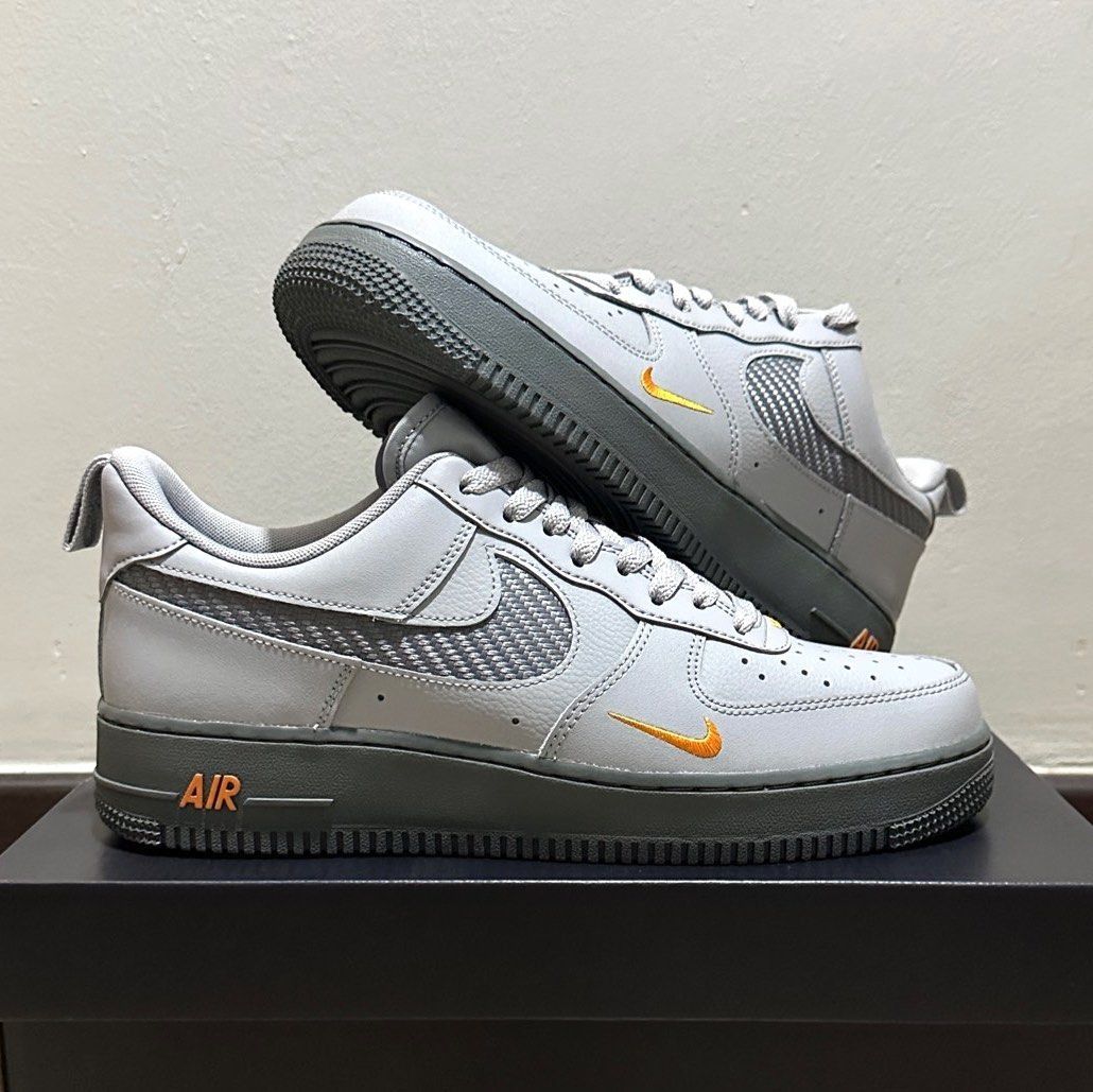 Nike Air Force 1 Low Wolf Grey Kumquat Men's - DR0155-001 - US