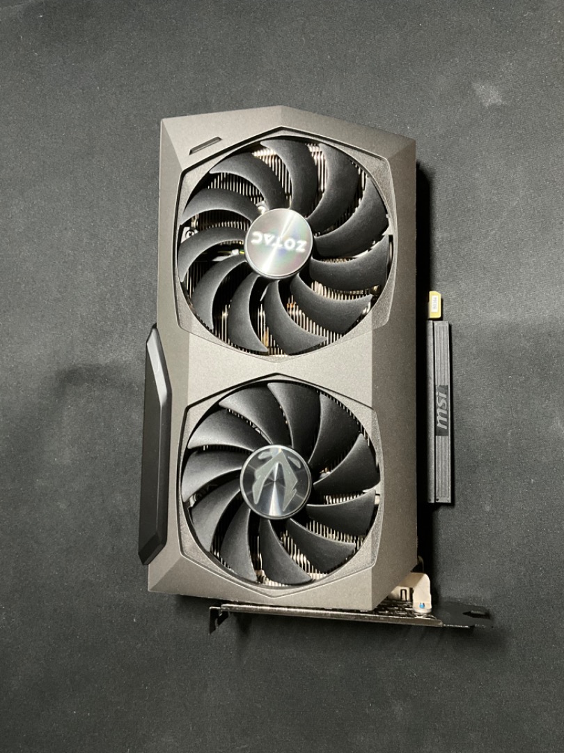 used overclocked zotac gaming geforce rtx 3070 8gb twin edge, 電腦